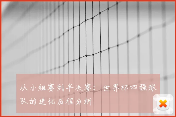 从小组赛到半决赛：世界杯四强球队的进化历程分析
